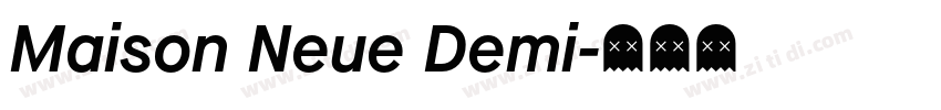 Maison Neue Demi字体转换